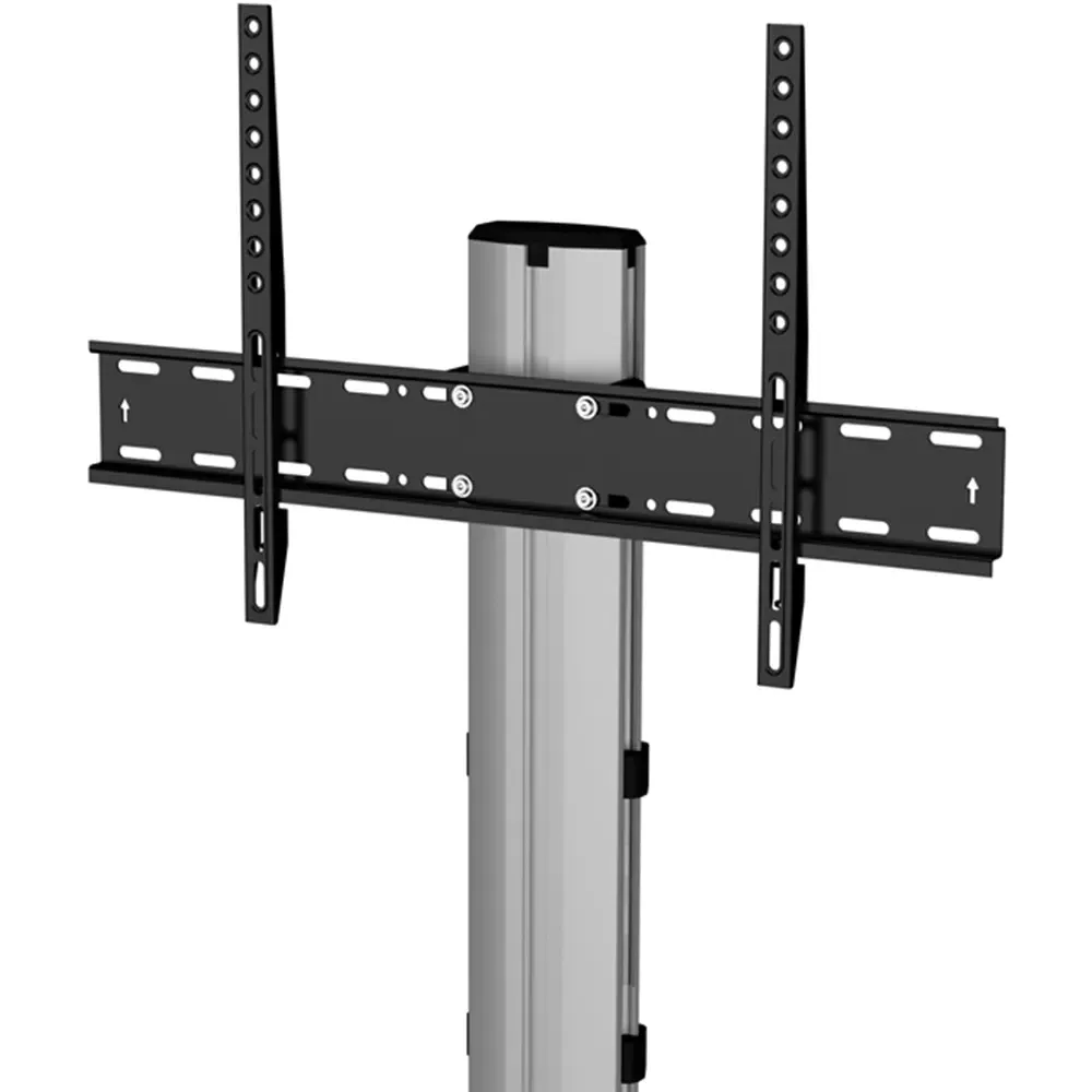 Eno Pedestal TV Unit - Silver, Glass