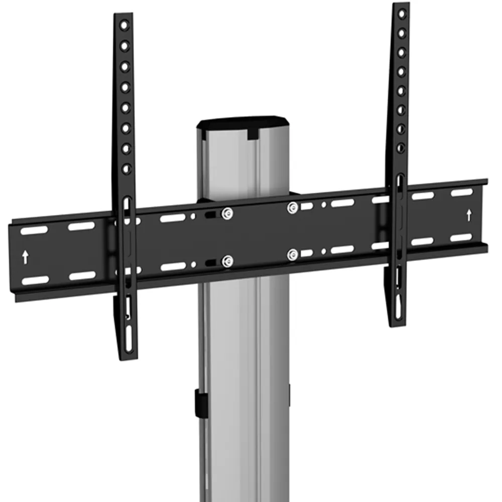 Eno Pedestal TV Unit - Silver, Glass