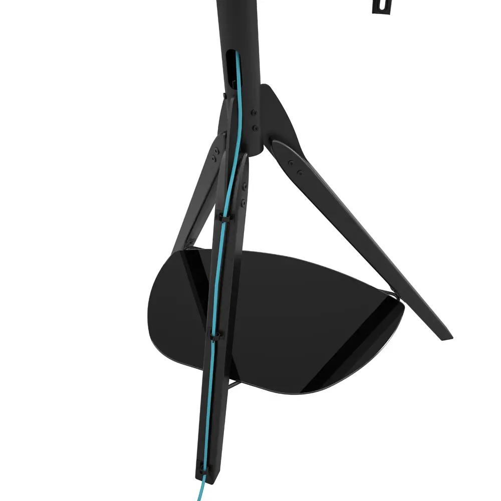 Hoxton Tripod TV Stand with Tilt - Black, Glass