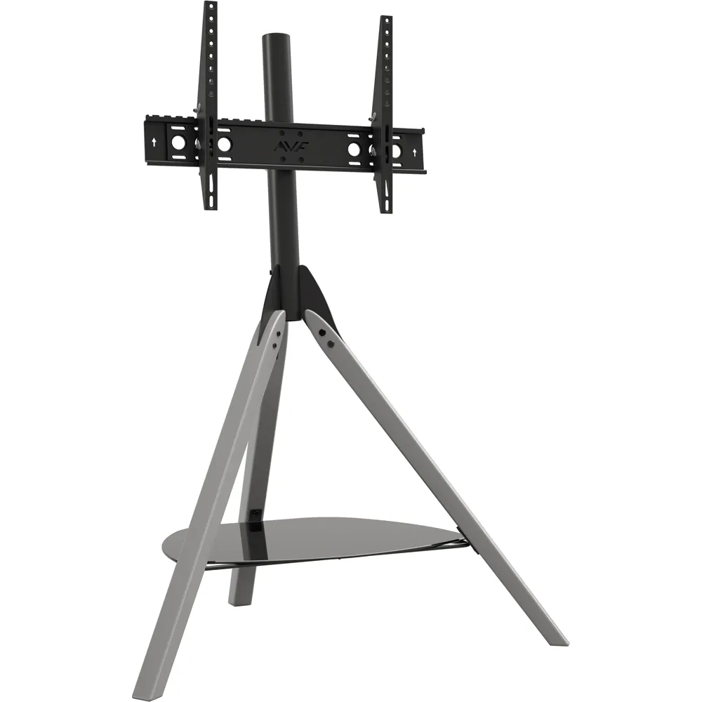 Hoxton Tripod TV Stand with Tilt - Grey, Glass