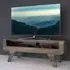 Horton Tapered Leg TV Unit with Storage - Dark Wood