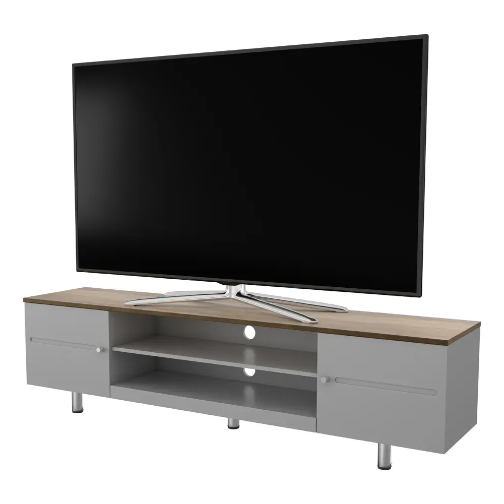 Whitesands 2 Door TV Unit with Storage - Grey