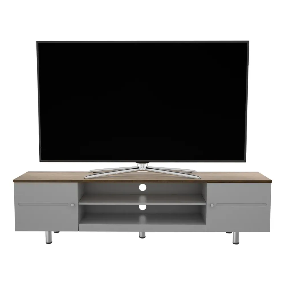 Whitesands 2 Door TV Unit with Storage - Grey