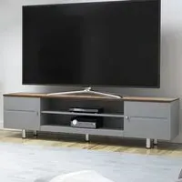 Whitesands 2 Door TV Unit with Storage - Grey