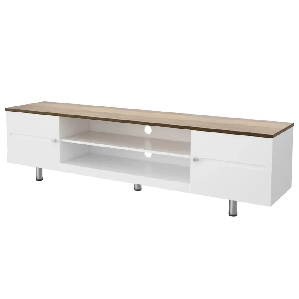 Whitesands 2 Door TV Unit with Storage - White