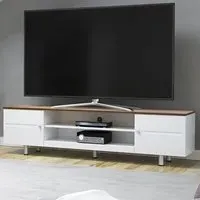 Whitesands 2 Door TV Unit with Storage - White