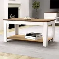 Whitesands Coffee Table - White, Wood
