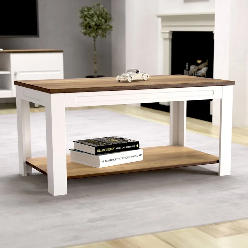 Whitesands Coffee Table - White, Wood