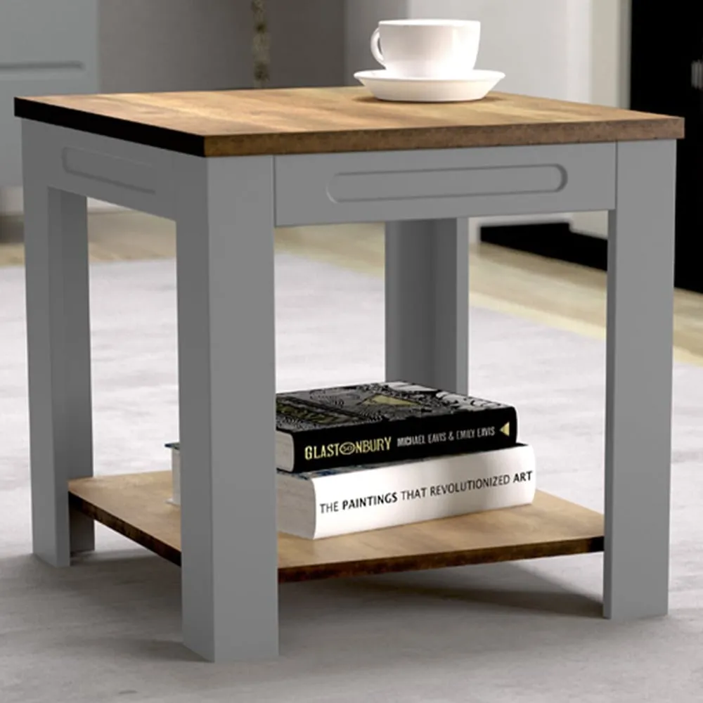 Whitesands Side Table - Grey, Wood