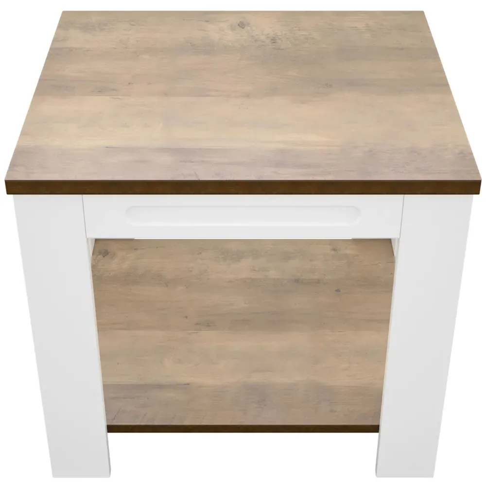 Whitesands Side Table - White, Wood