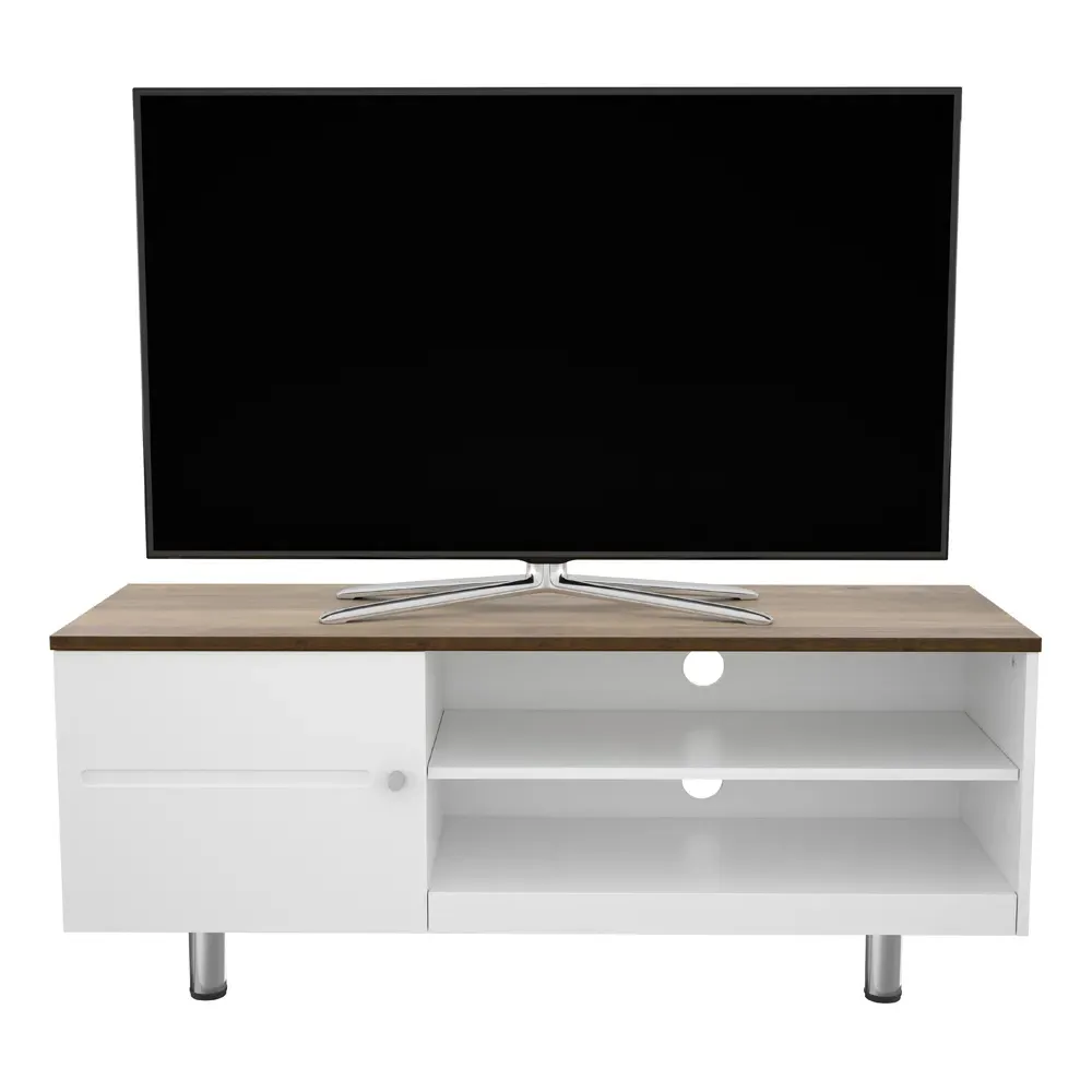 Whitesands Single Door TV Unit with Storage - White