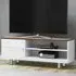 Whitesands Single Door TV Unit with Storage - White