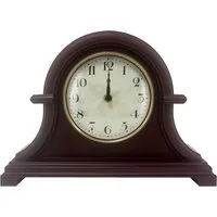 Radio Controlled Mantelpiece Clock - Brown