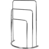 3 Tier Curved Towel Stand - Chrome, Stainless Steel