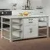 Greystone 2 Door 2 Drawer Kitchen Island - Grey, Reclaimed Wood