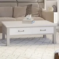 Greystone 4 Drawer Coffee Table - Grey, Reclaimed Wood