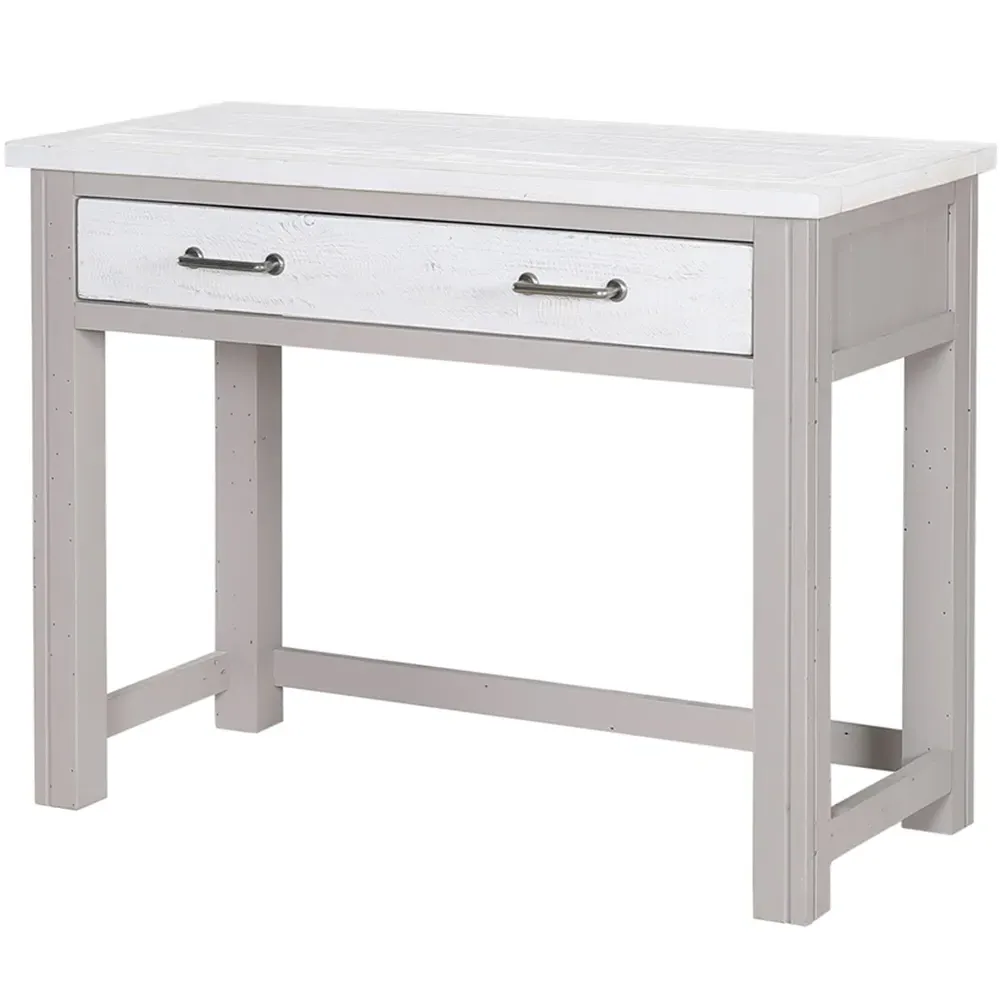 Greystone Hidden Space Saver Desk - Grey, Reclaimed Wood