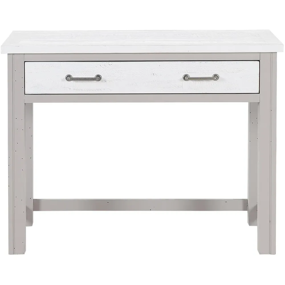 Greystone Hidden Space Saver Desk - Grey, Reclaimed Wood