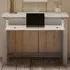 Greystone Hidden Space Saver Desk - Grey, Reclaimed Wood