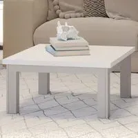 Greystone Low Square Coffee Table - Grey, Reclaimed Wood