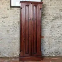 La Roque 2 Door Storage Cabinet - Brown, Mahogany