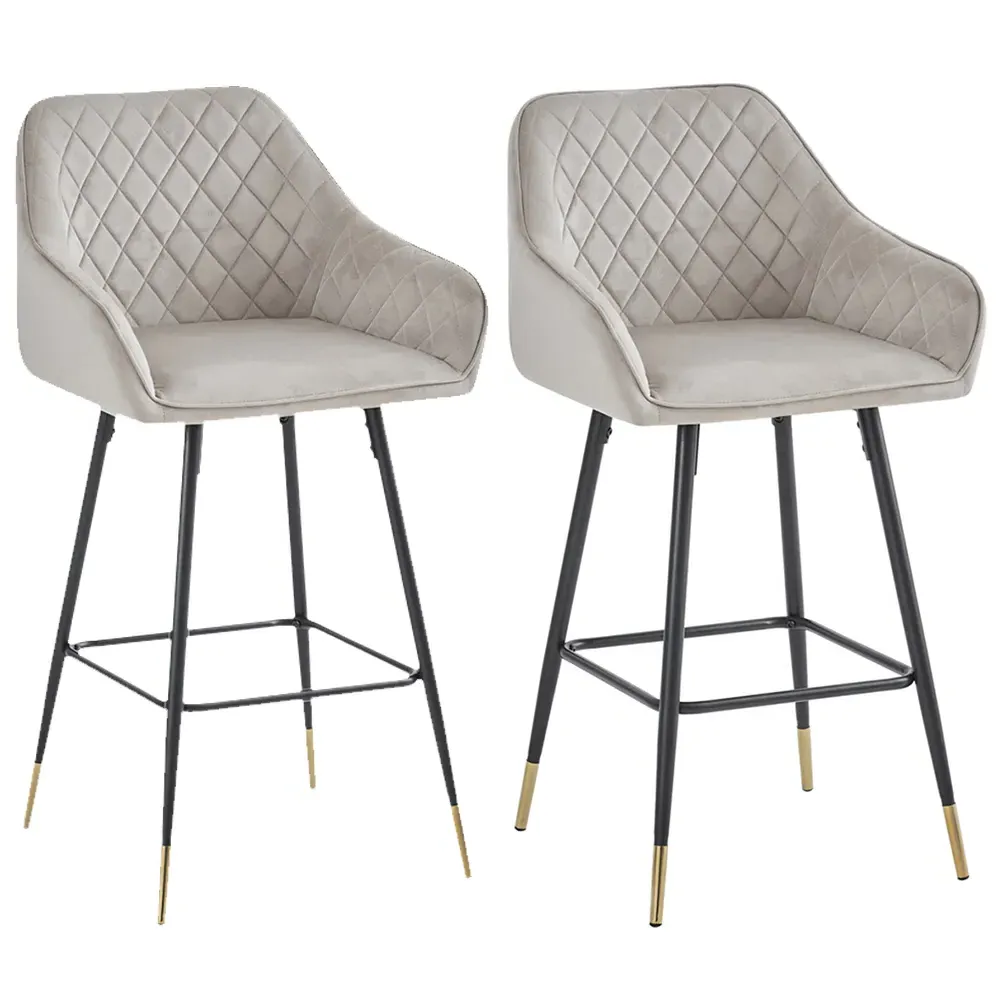 Mink Bar Stool Set of 2 - Cream