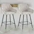 Mink Bar Stool Set of 2 - Cream