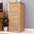 Mobel 3-Drawer Filing Cabinet - Brown, Oak