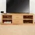 Mobel Oak Mounted Widescreen TV Cabinet - Brown