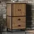 Ooki 2 Door 2 Drawer Modular Medium Cupboard - Brown, Reclaimed Wood