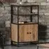 Ooki 2 Door 2 Shelf Modular Medium Cupboard - Brown, Reclaimed Wood