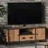 Ooki 2 Door Single Drawer Large TV Cabinet - Brown, Reclaimed Wood