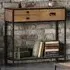 Ooki 3 Drawer Console Table with Shelf - Brown, Reclaimed Wood