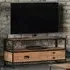 Ooki 3 Drawer TV Cabinet - Brown, Reclaimed Wood