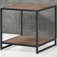 Ooki Open Side Table - Brown, Reclaimed Wood
