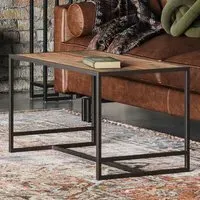 Ooki Tall Open Coffee Table - Brown, Reclaimed Wood