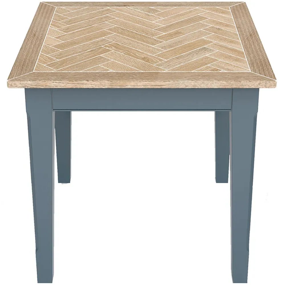Signature 2-Seater Square Dining Table - Blue, Oak