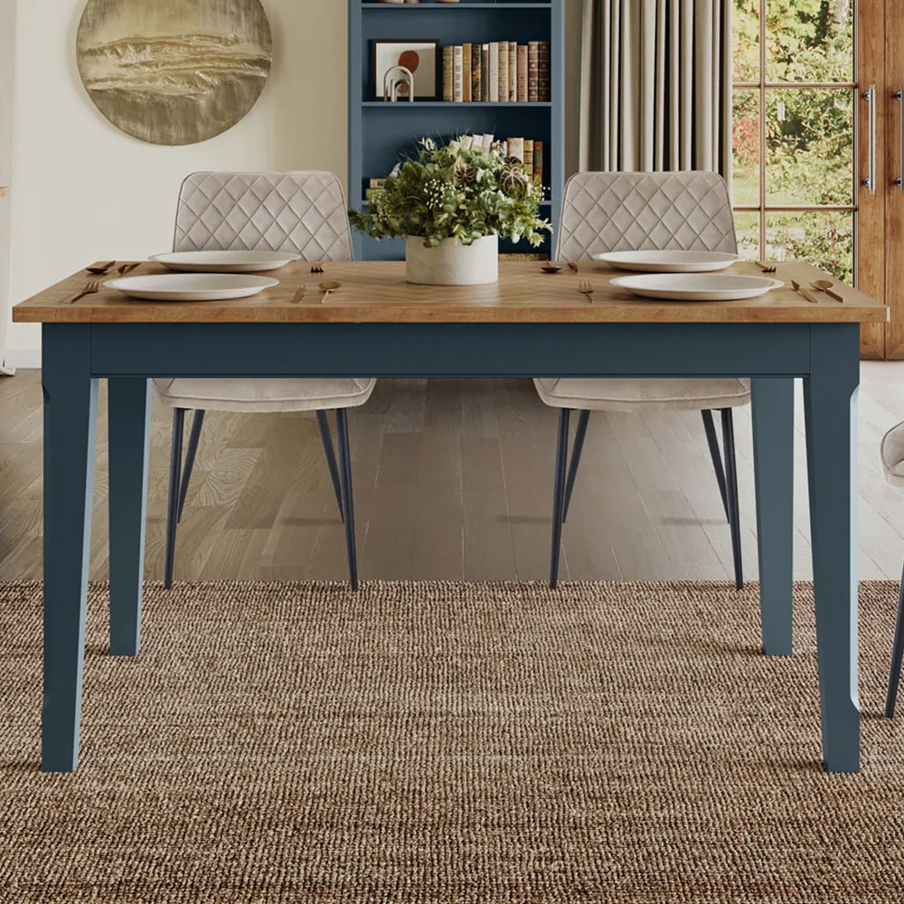 Signature 6-Seater Dining Table - Blue, Oak