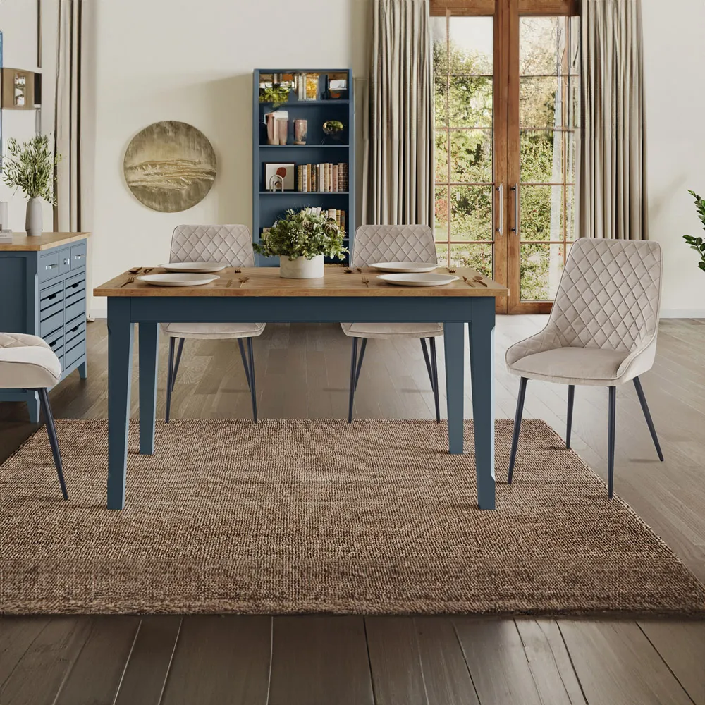 Signature 6-Seater Dining Table - Blue, Oak