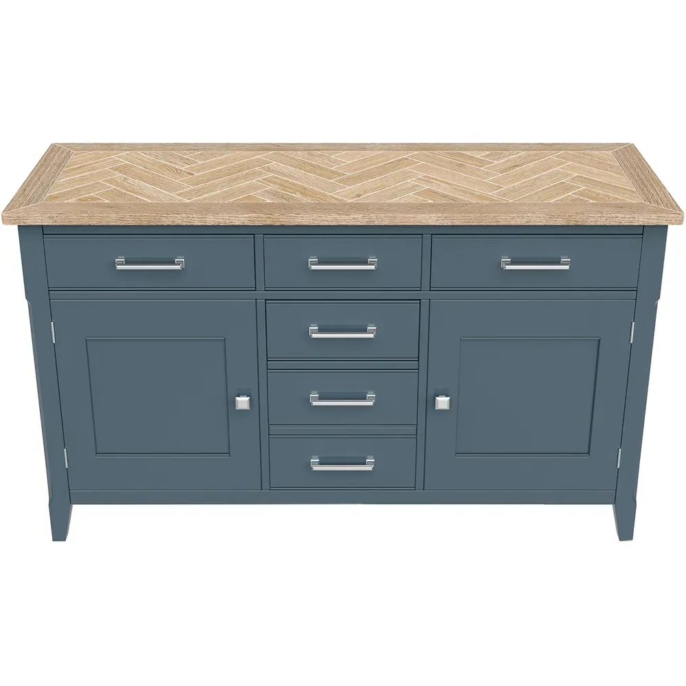 Signature Large Sideboard with Storage - Blue, Oak