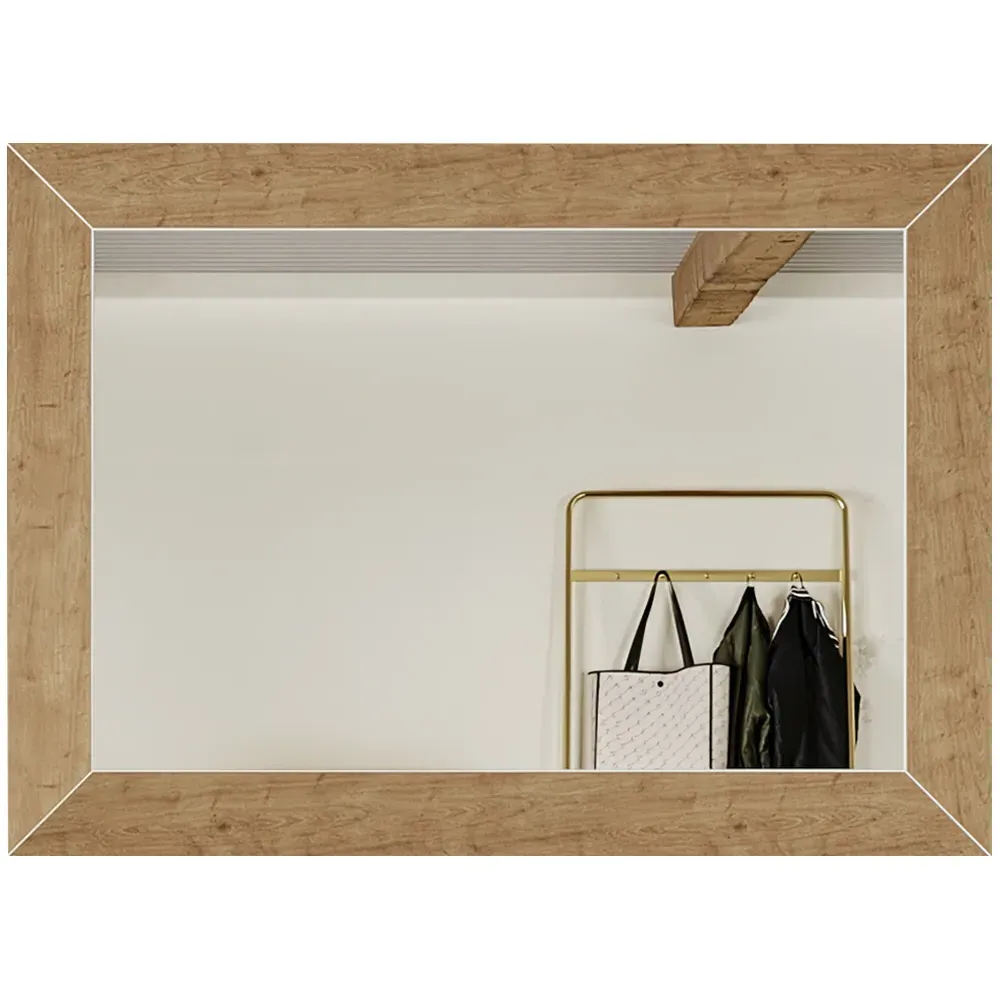 Signature Portrait Mirror - Blue, Oak image