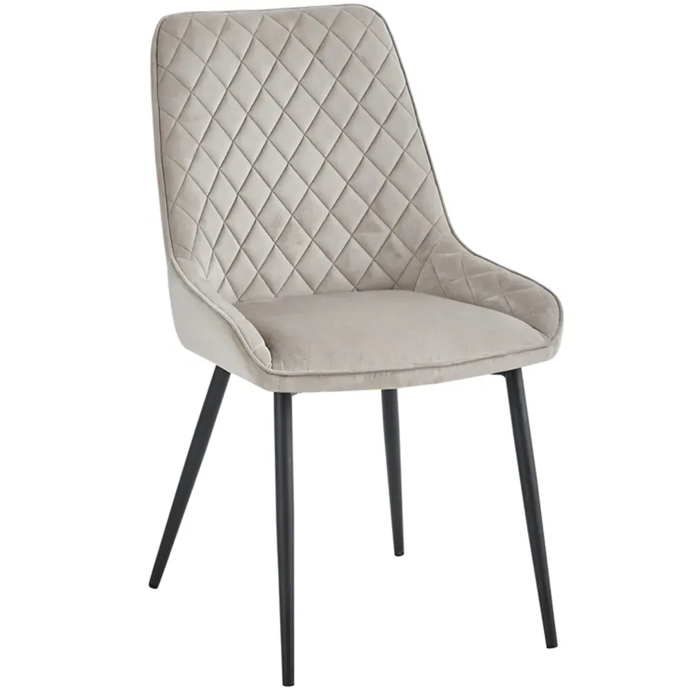 Signature Set of 2 Dining Chairs - Mink, Velvet