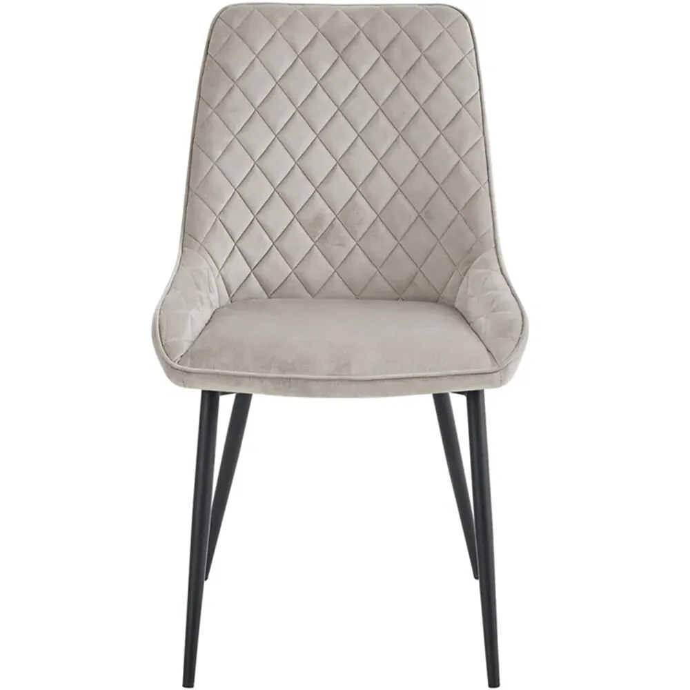 Signature Set of 2 Dining Chairs - Mink, Velvet