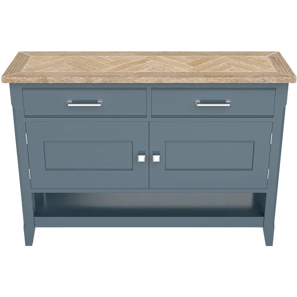 Signature Small Sideboard with Storage - Blue, Oak