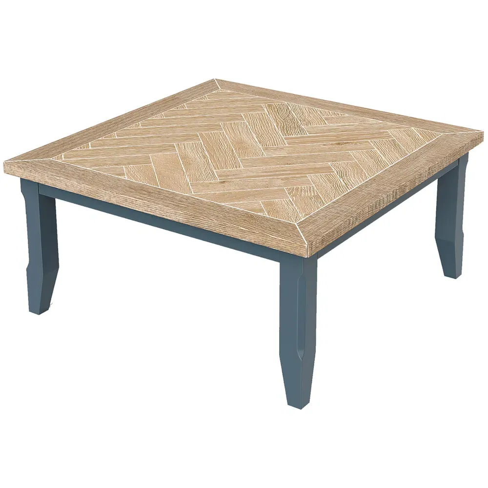 Signature Square Coffee Table - Blue, Oak