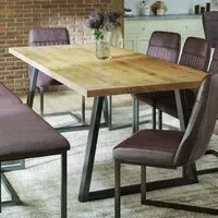Urban 10-Seater Reclaimed Dining Table - Brown