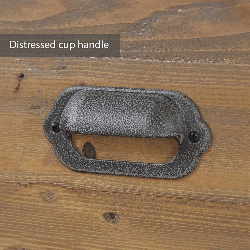 Urban 2 Drawer Filing Cabinet - Brown, Reclaimed Wood