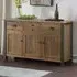 Urban 3 Door 4 Drawer Sideboard - Brown, Reclaimed Wood