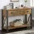Urban 4 Drawer Console Table - Brown
