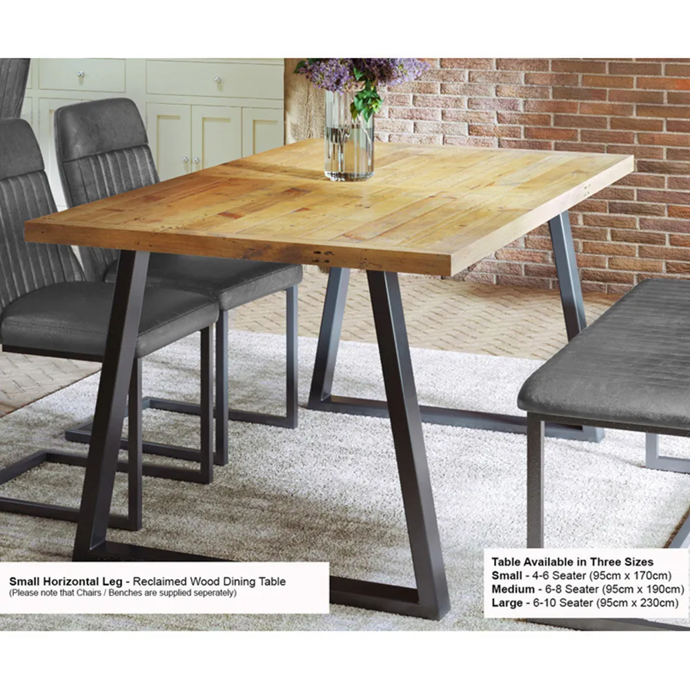 Urban 6-Seater Reclaimed Dining Table - Brown